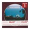 Dark Red Suede Mat Board for 28x28 Frames - Circle Opening for 24x24 Photos